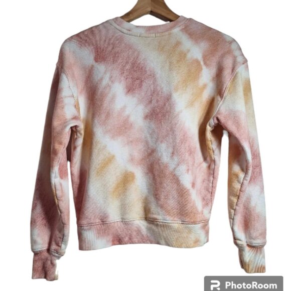 Rails by Revolve Ramona Sunset Tie-dye Cropped Pullover Sweatshirt Size Small - Picture 5 of 9